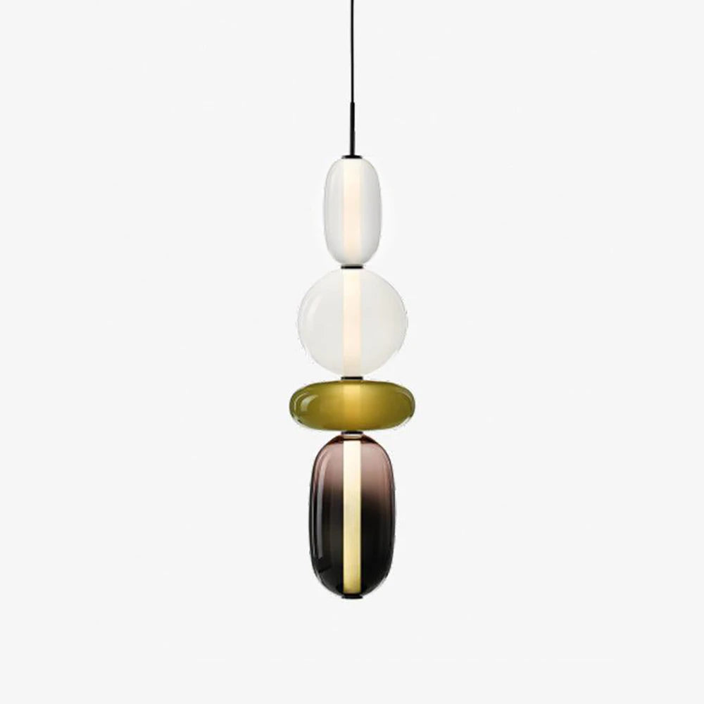 Candied Glass Stack Pendant Light