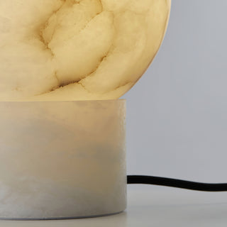 Globe Alabaster Table Lamp