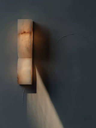 Double Curve Alabaster Wall Light