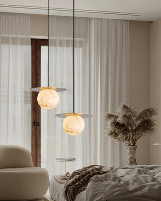 Disc Alabaster Pendant Light