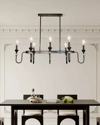 Vintage Iron Scroll Chandelier