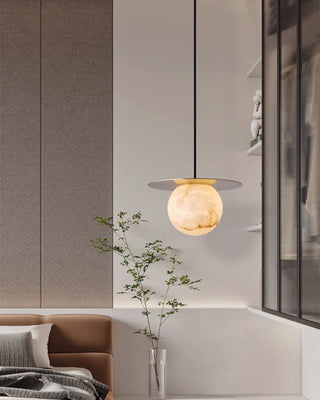 Disc Alabaster Pendant Light