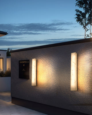 Vertical Alabaster Wall Light