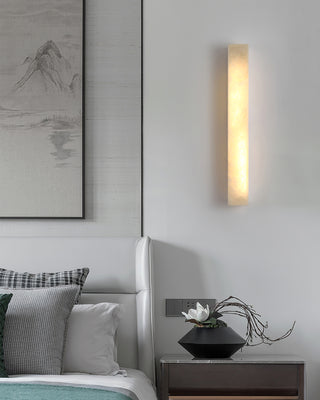 Vertical Alabaster Wall Light