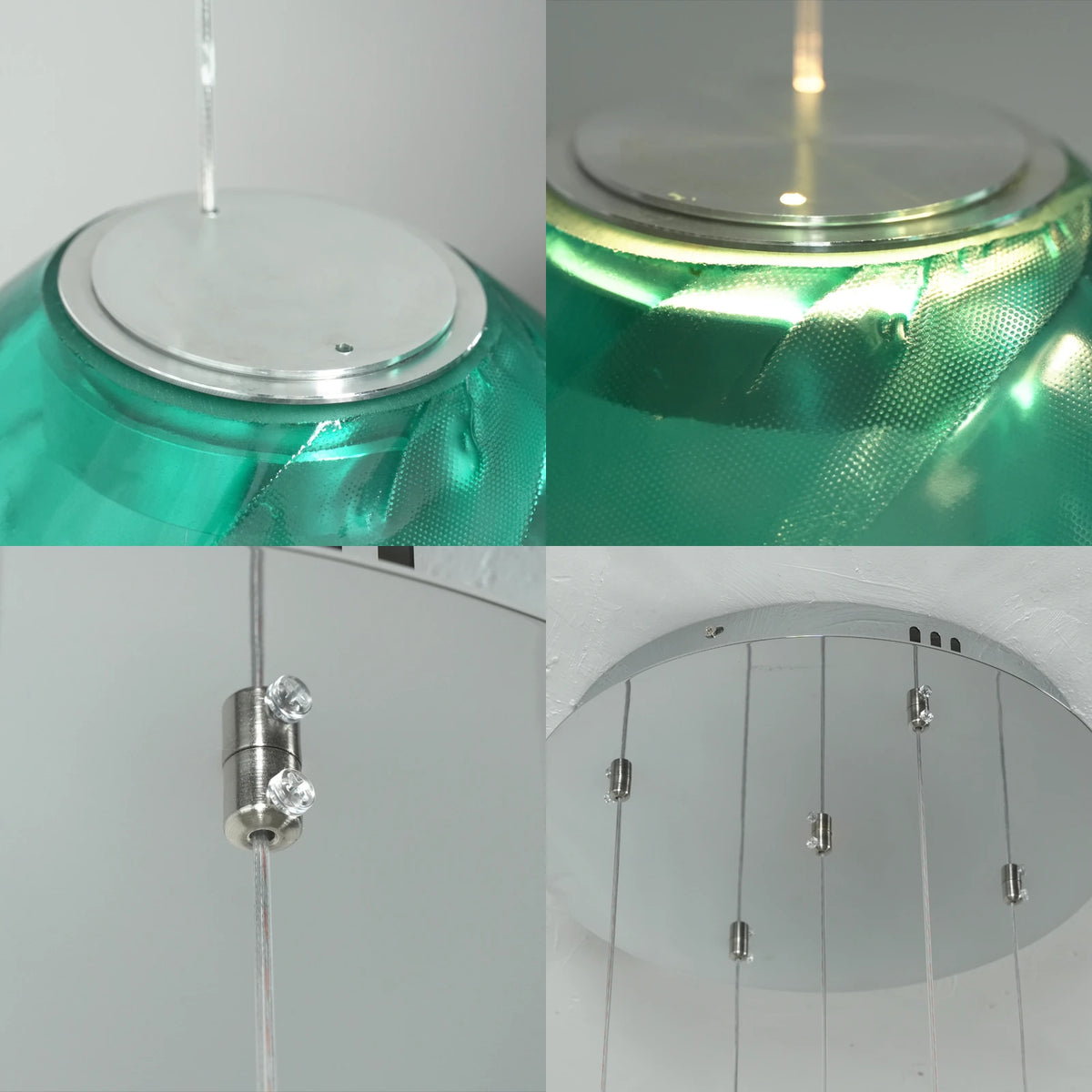 Driftstone Textured Glass Cluster Chandelier