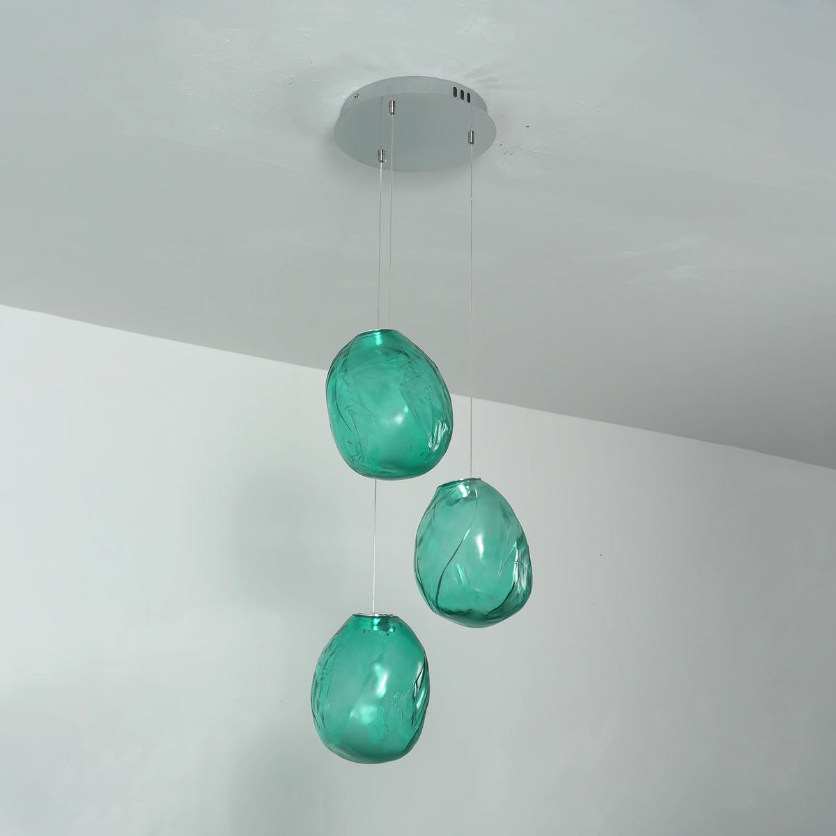 Driftstone Textured Glass Cluster Chandelier