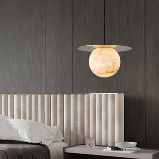 Disc Alabaster Pendant Light