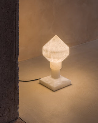 Alabaster Pyramid Table Light