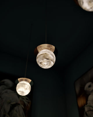 Disc Alabaster Pendant Light