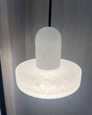 Modern White Marble Pendant Light