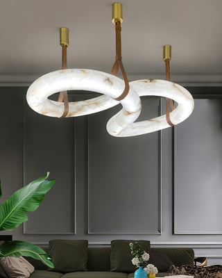 Helix Alabaster Pendant Light