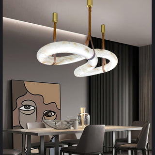 Helix Alabaster Pendant Light