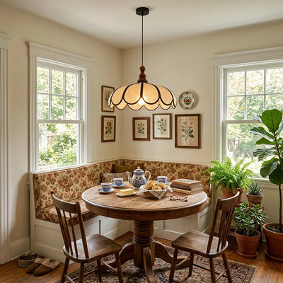 Elowen Scalloped Shade Pendant Light