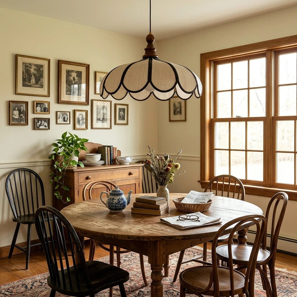 Elowen Scalloped Shade Pendant Light