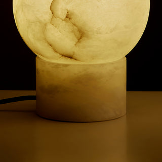 Globe Alabaster Table Lamp