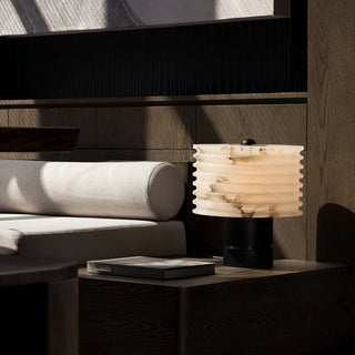 Luxury Black Alabaster Table Lamp