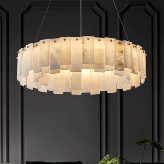 Alabaster Drum Chandelier