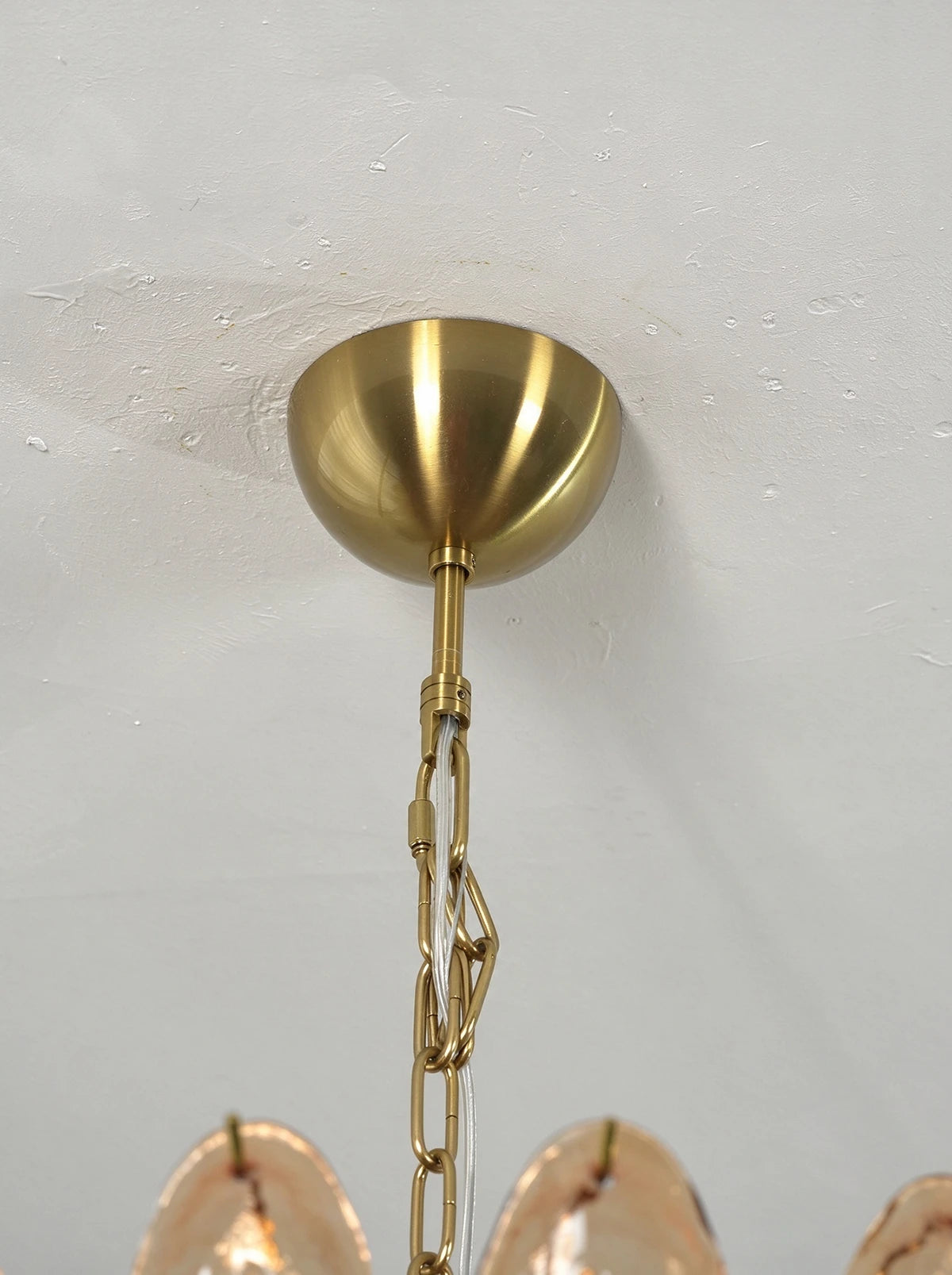Fernelle Tiered Glass Leaf Chandelier