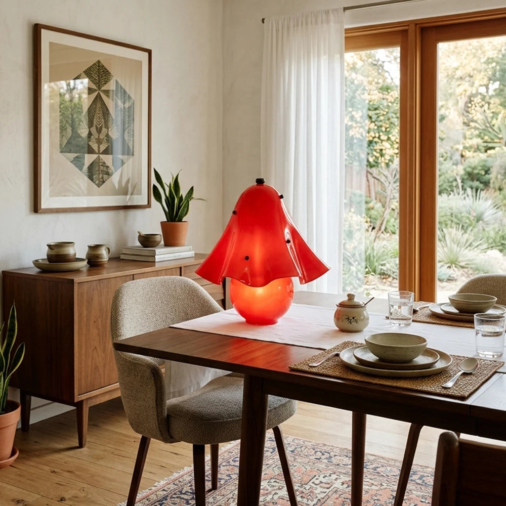 Fiora Scalloped Mushroom Table Lamp