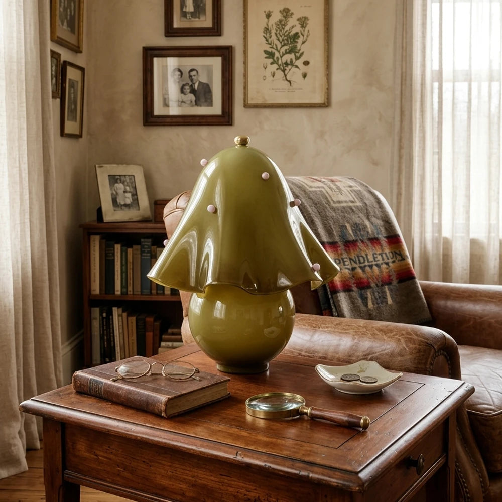 Fiora Scalloped Mushroom Table Lamp