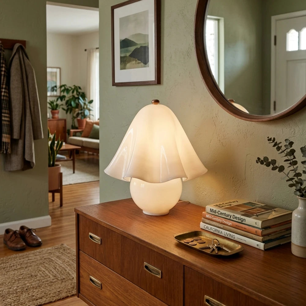 Fiora Scalloped Mushroom Table Lamp