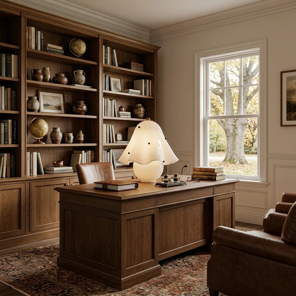 Fiora Scalloped Mushroom Table Lamp