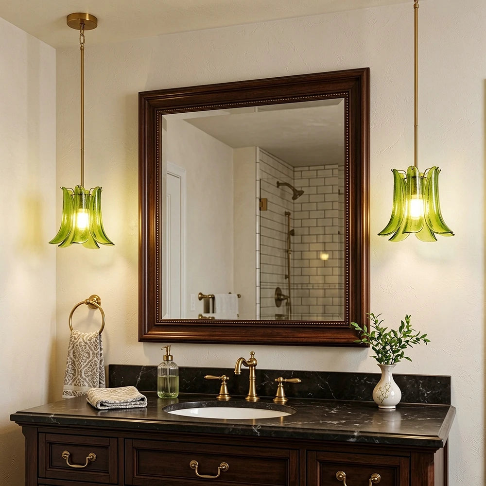 Fiorella Petal Glass Pendant Light