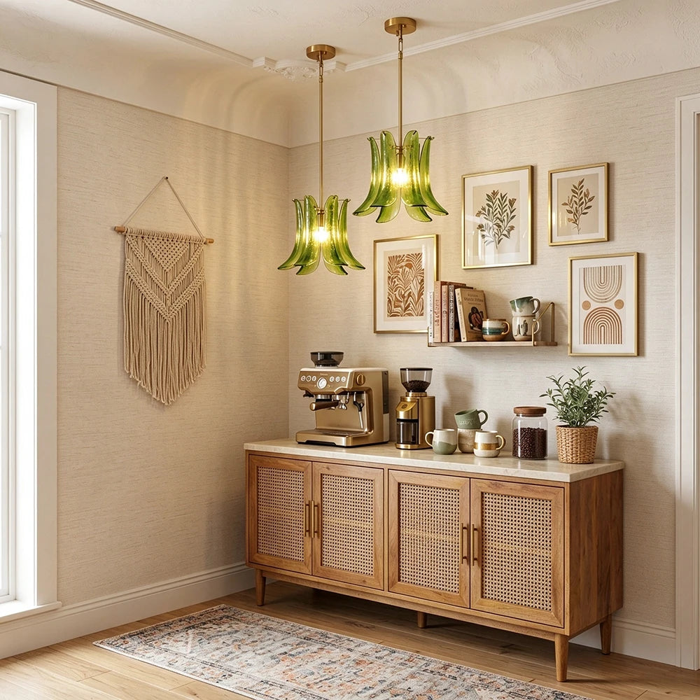 Fiorella Petal Glass Pendant Light