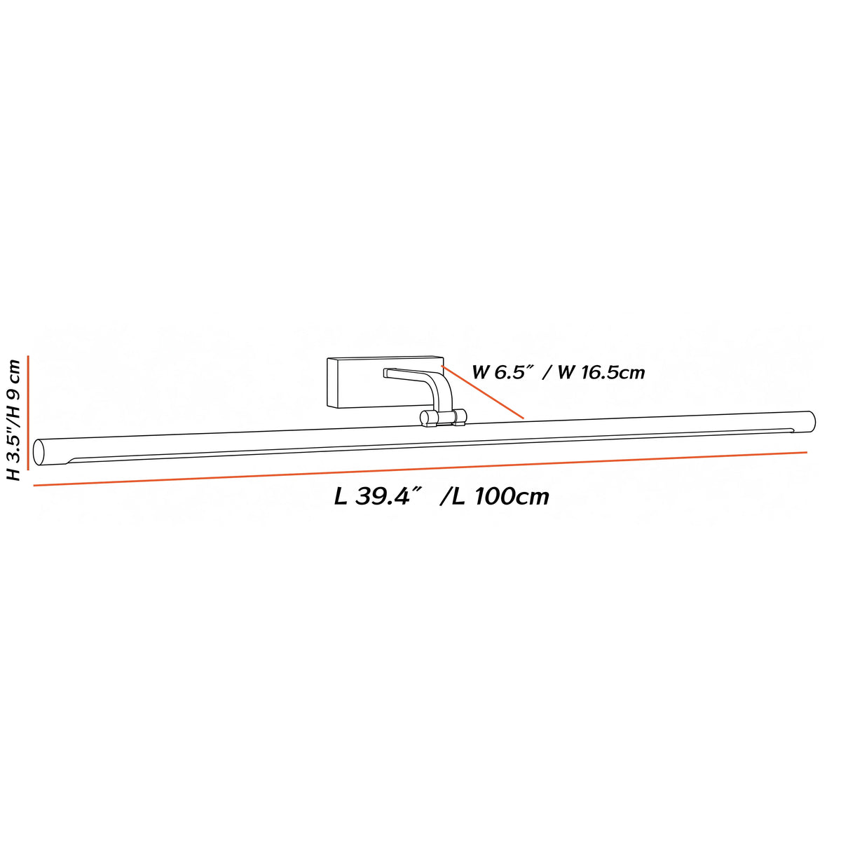 Dimensions of the مصباح صور عتيق من غاليري بلون النحاس