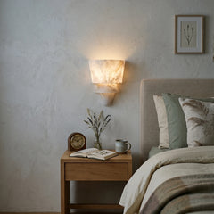 Geometric Alabaster Wall Lamp