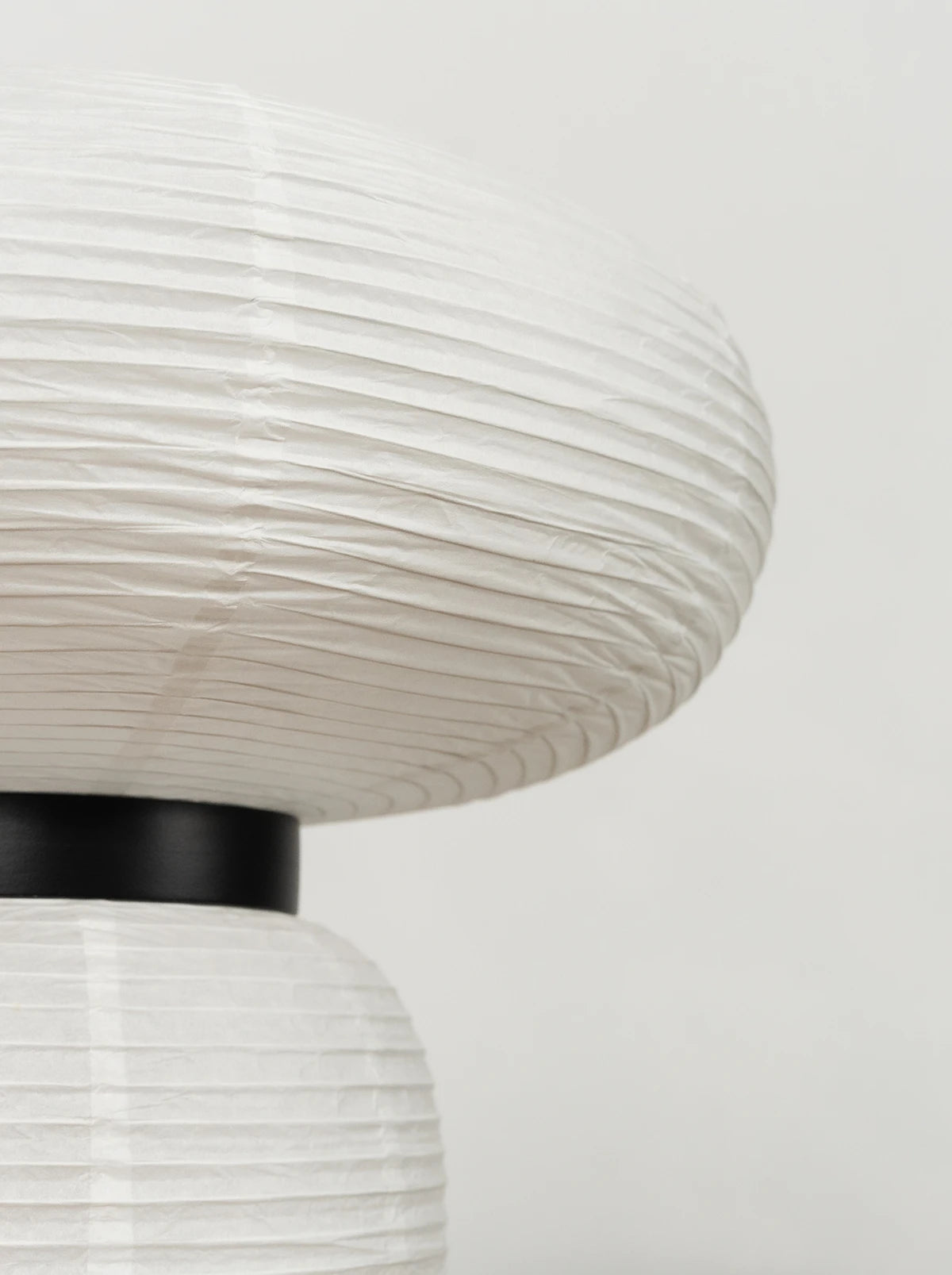 Japandi White Lantern Table Lamp