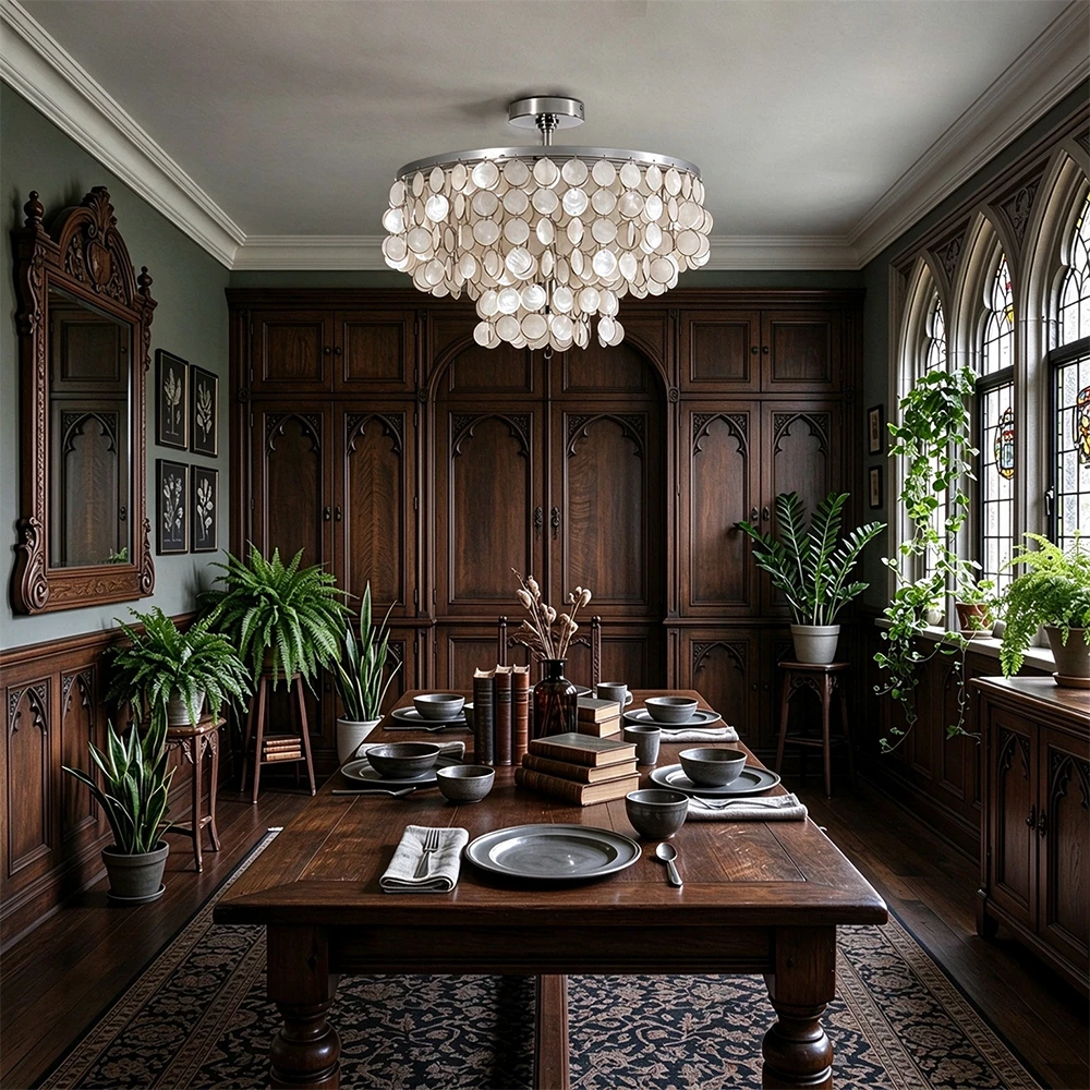 Nerelle Tiered Disc Semi-Flush Ceiling Light