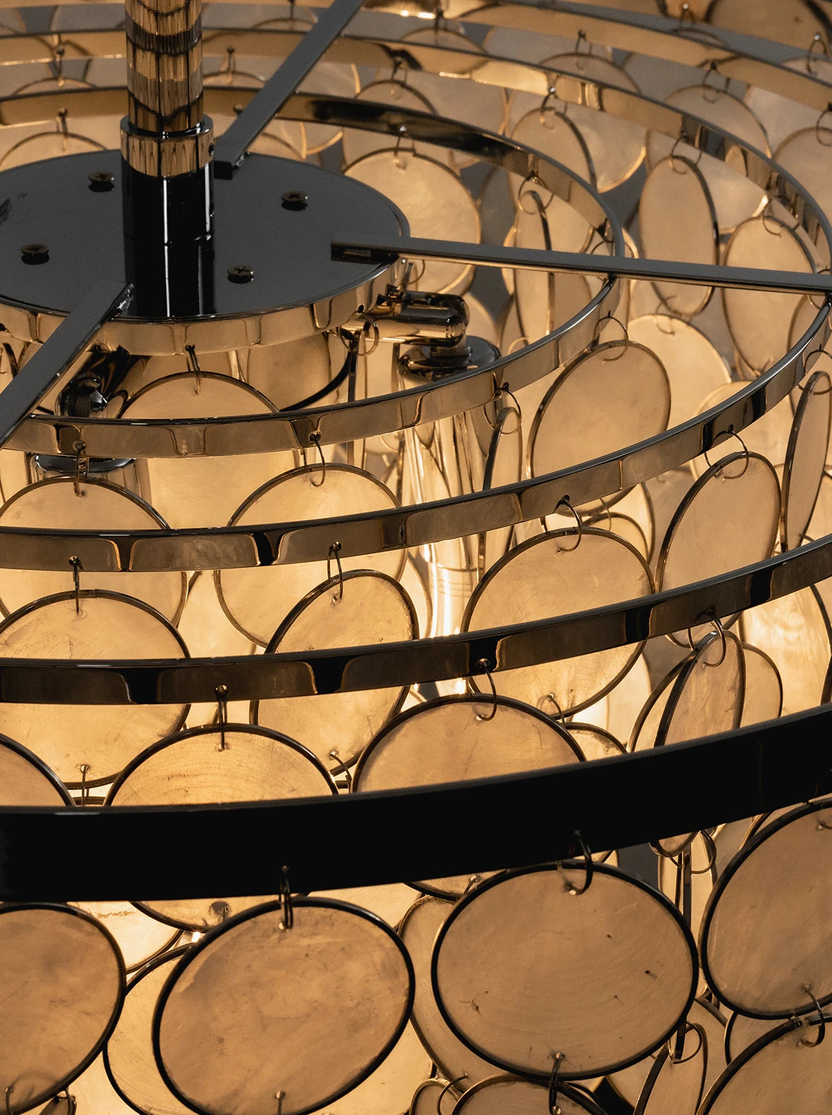 Nerelle Tiered Disc Semi-Flush Ceiling Light