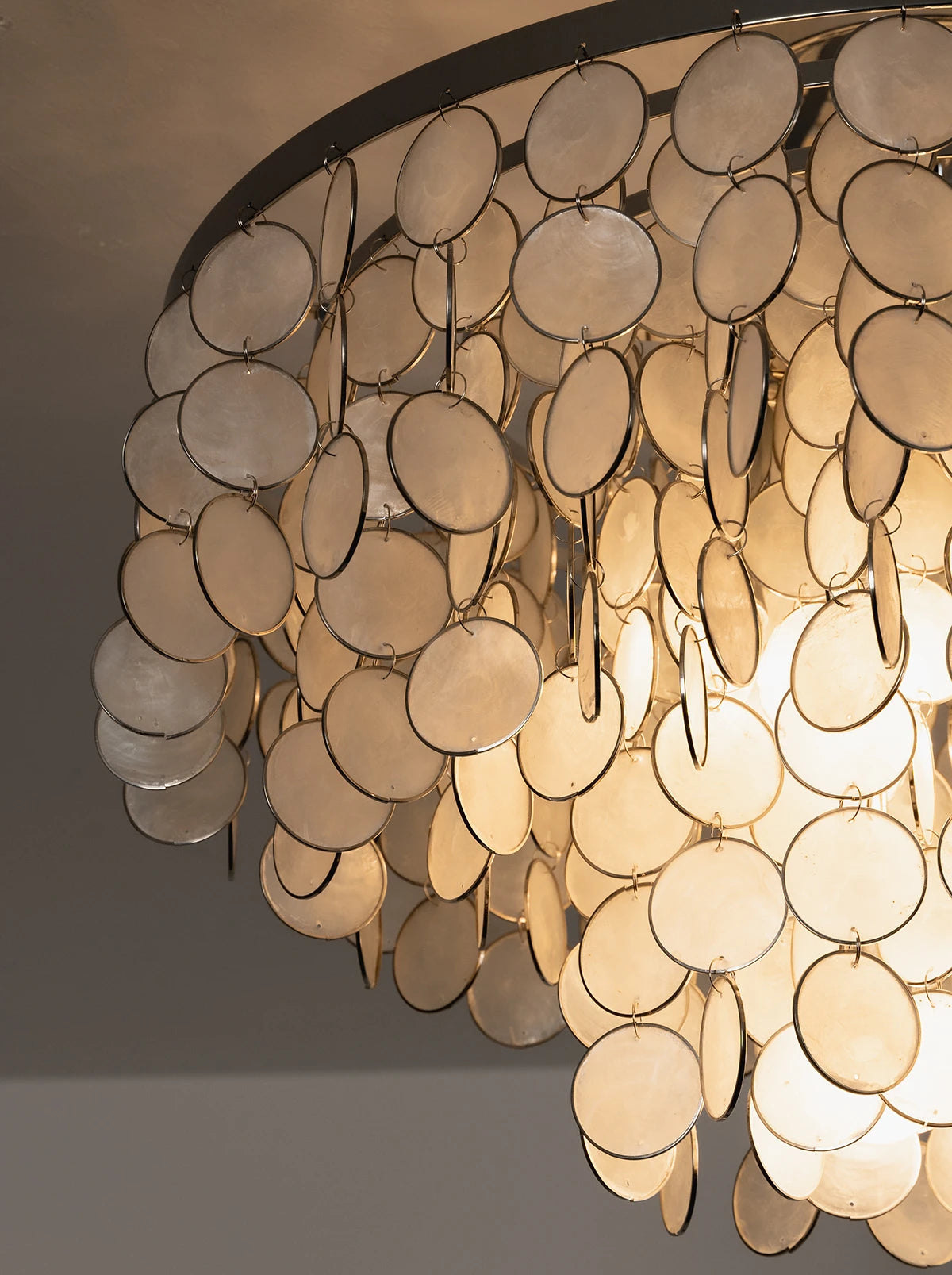 Nerelle Tiered Disc Semi-Flush Ceiling Light
