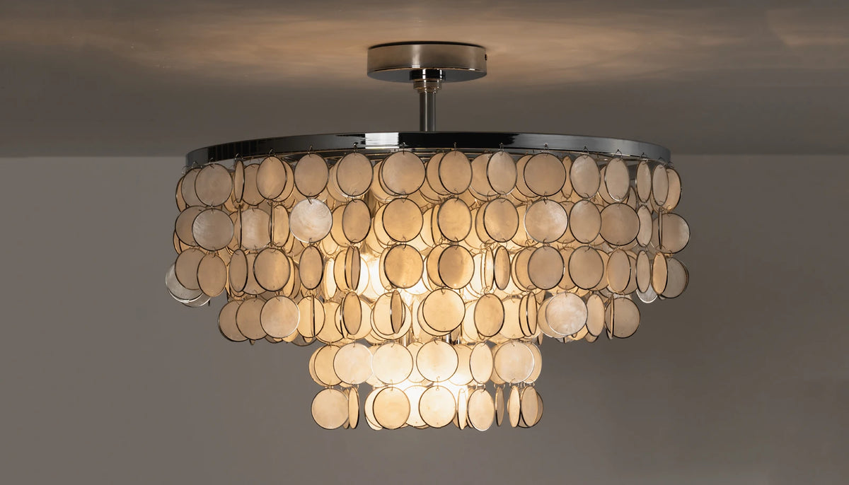 Nerelle Tiered Disc Semi-Flush Ceiling Light