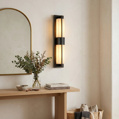 Rectangular Luxury Alabaster Wall Sconce