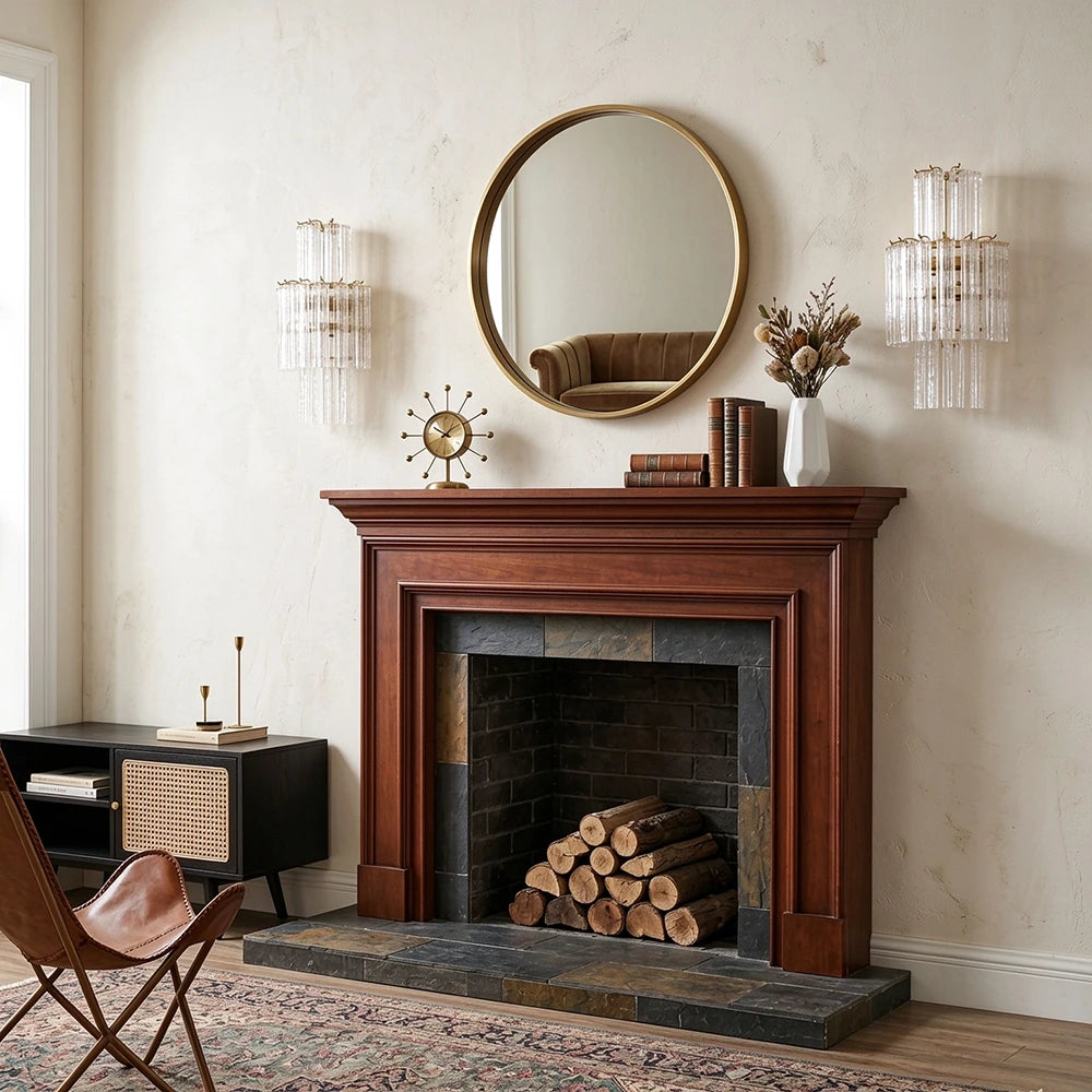 Rivelle Tiered Textured Glass Wall Sconce