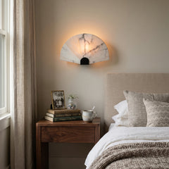 Sector Heart Shape Alabaster Wall Lamp