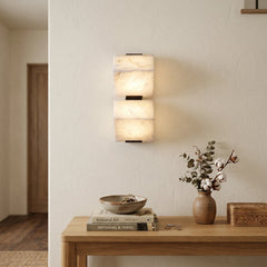 Stepped Minimalist Alabaster Wall Lamp