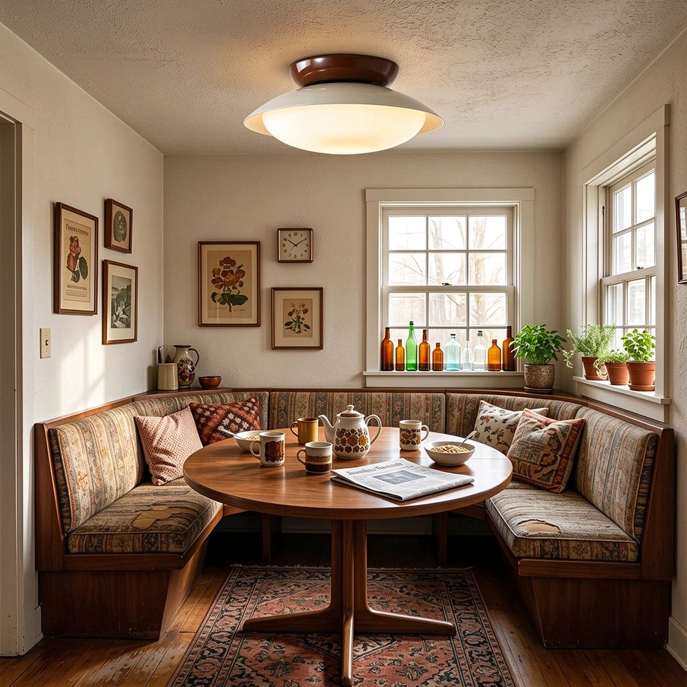 Tavola Retro Disc Flush Mount Ceiling Light