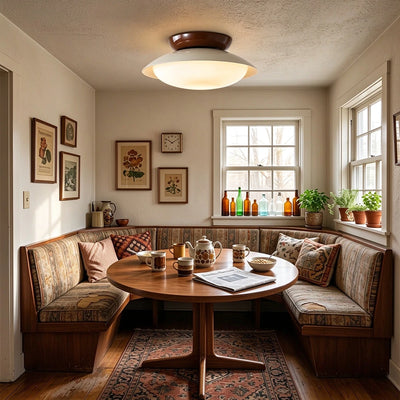 Tavola Retro Disc Flush Mount Ceiling Light
